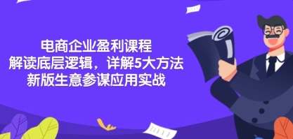 老板必听的5大核心方法论，掌握企业系统化盈利密码